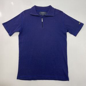 VTG 90’s Ralph Lauren Polo Sport Men’s Purple Stripe 1/4 Zip Rugby Shirt Size M